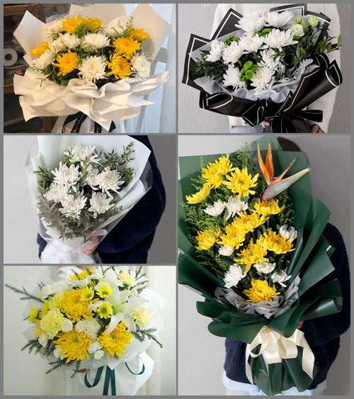 安徽滁州市明光市张八岭镇柴郢村白事花束代送